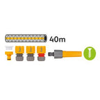 Hozelock Fast Reel 40m Wall Mounted Hose Reel – Automatic Rewind with Premium Hose